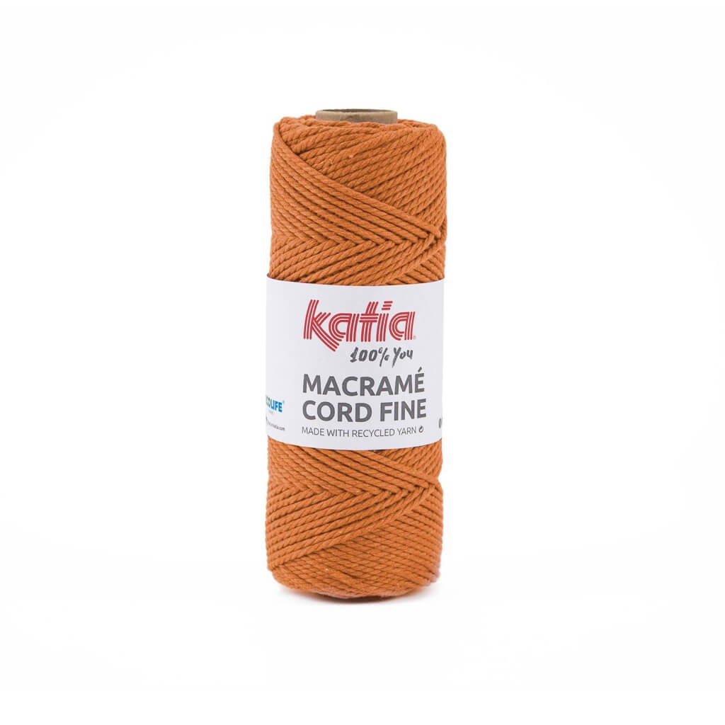 Katia Macramé Cord Fine 2,5 mm, Farbe 209 Terracota – Baumwolle und Polyester bei Lieblingsgarn