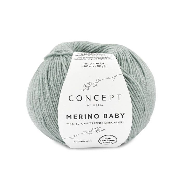 Katia Concept Merino Baby, Farbe 97 Blassgrün – Merino und Schurwolle bei Lieblingsgarn