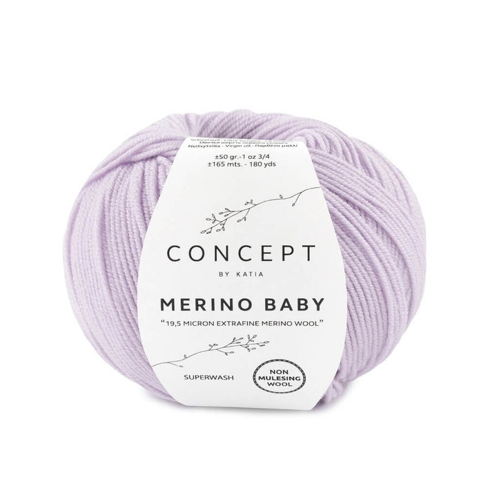 Katia Concept Merino Baby, Farbe 66 Hellmalve – Merino und Schurwolle bei Lieblingsgarn