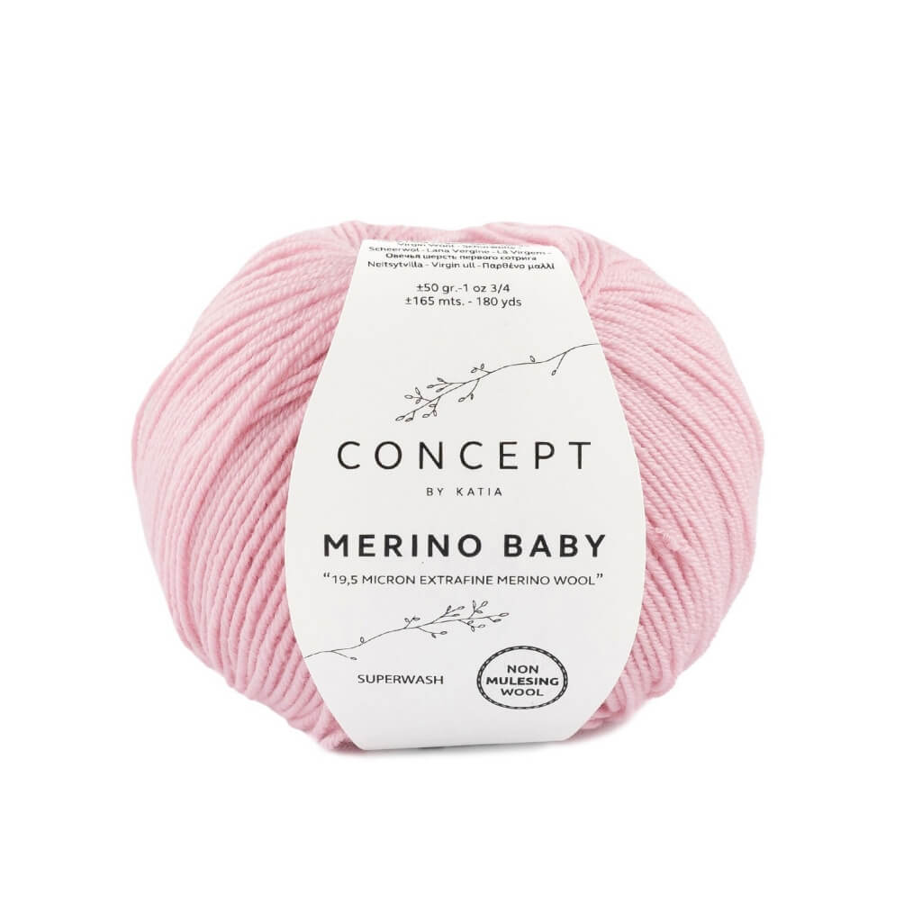 Katia Concept Merino Baby, Farbe 92 Hellrosa – Merino und Schurwolle bei Lieblingsgarn