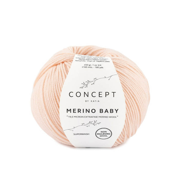 Katia Concept Merino Baby, Farbe 81 Sehr hellrosé – Merino und Schurwolle bei Lieblingsgarn