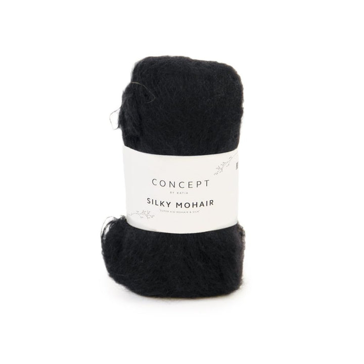 Katia Concept Silky Mohair, Farbe 0106 Schwarz – Mohair, Schurwolle und Seide bei Lieblingsgarn