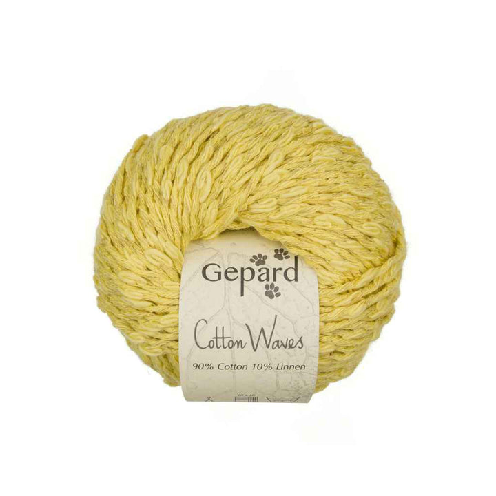 Gepard CottonWaves, Farbe 117 Harvest Gold – Baumwolle und Leinen bei Lieblingsgarn