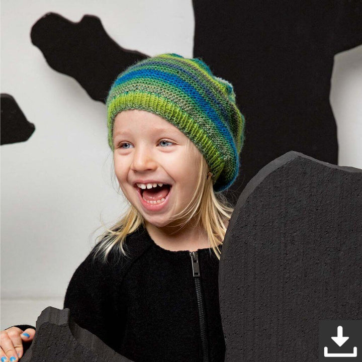 Lang Yarns Pattern Gestreifte Mütze Strickanleitung - Lang Yarns (PDF) bei bei bei bei bei bei bei bei bei bei Lieblingsgarn