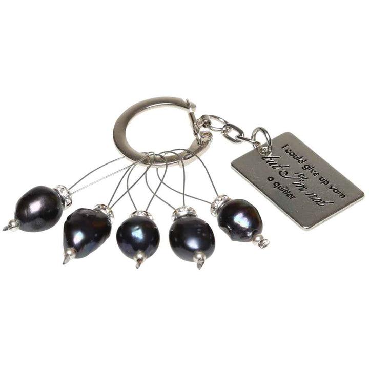 Go Handmade Machenmarkierer mit Perlen, Farbe Black – Metall bei Lieblingsgarn