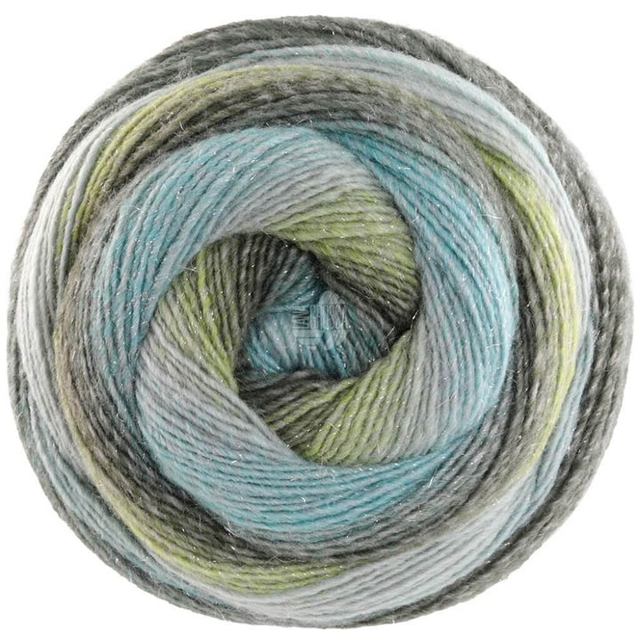 Lana Grossa 4022 - Mint/Graublau/Helloliv/Schlamm Lana Grossa Gomitolo Gala bei bei bei bei bei bei bei bei Lieblingsgarn