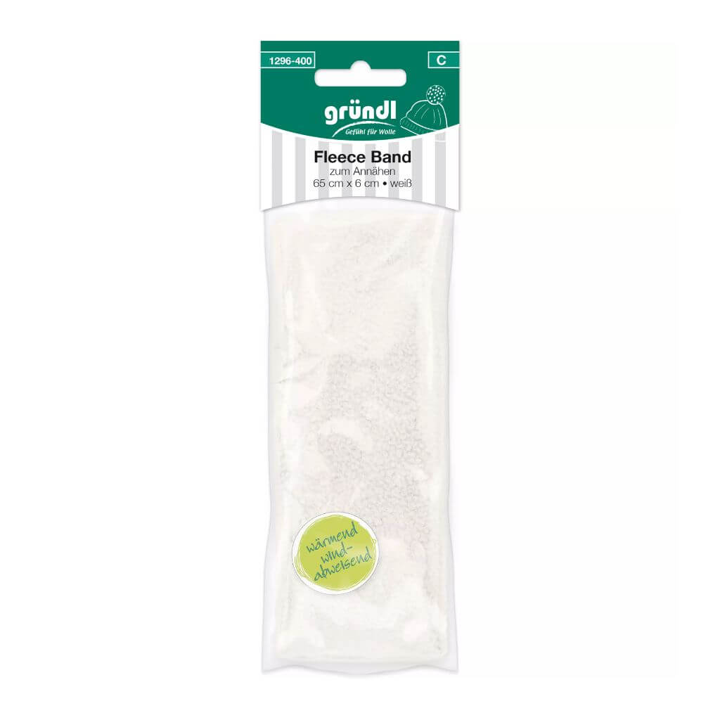 Gründl Fleece Band 65 cm x 6 cm, Farbe Natur – Synthetik bei Lieblingsgarn