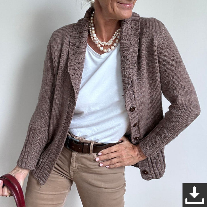 Hinterm Stein Pattern Strickjacke Soft Chains Strickanleitung - Hinterm Stein (PDF) bei bei bei bei bei bei Lieblingsgarn