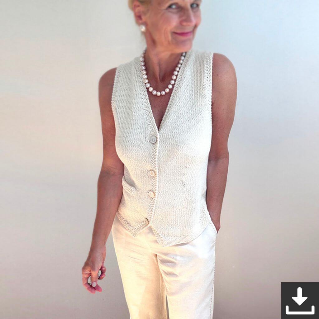 Hinterm Stein Weste Tailored Vest Strickanleitung - Hinterm Stein (PDF) bei bei bei bei bei bei bei bei bei Lieblingsgarn