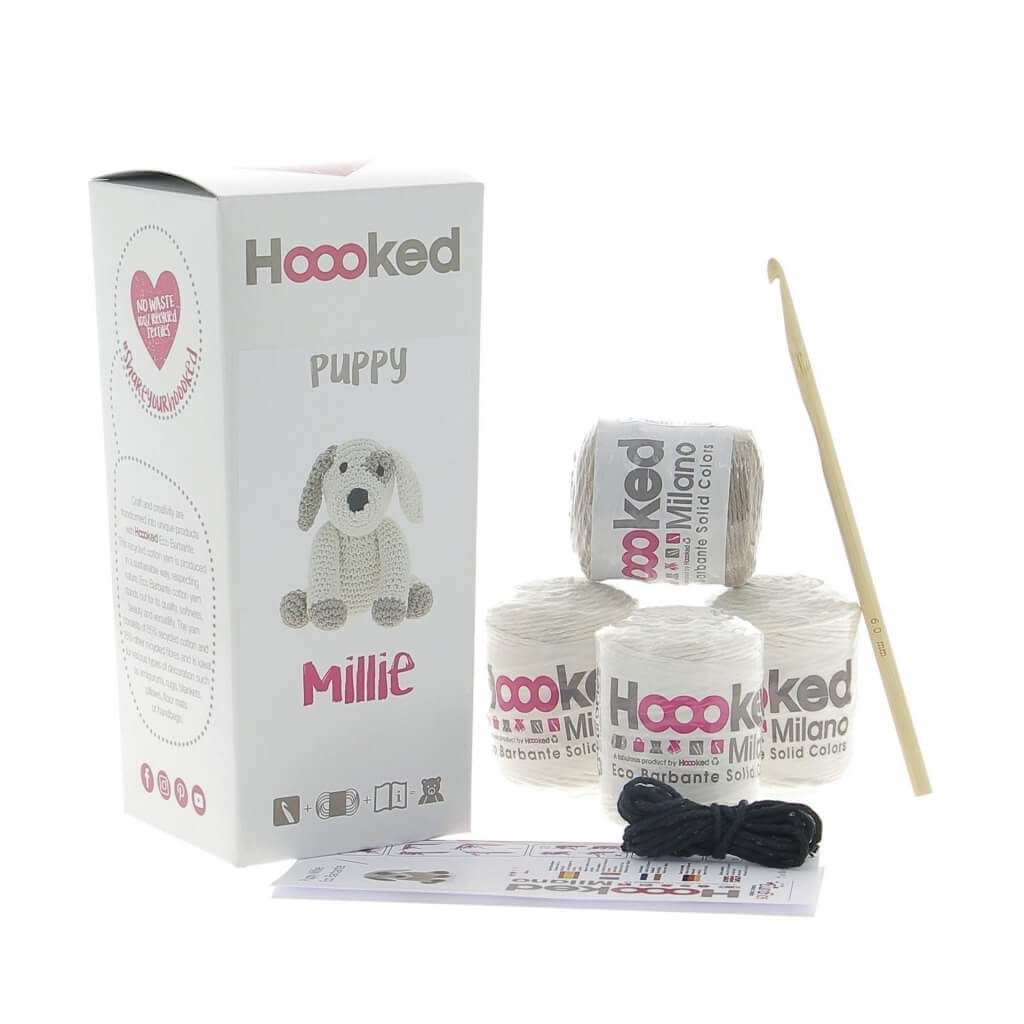Hoooked Set Amigurumi Hund Millie Häkelset - Hoooked bei bei bei bei bei bei bei bei bei bei bei bei bei Lieblingsgarn