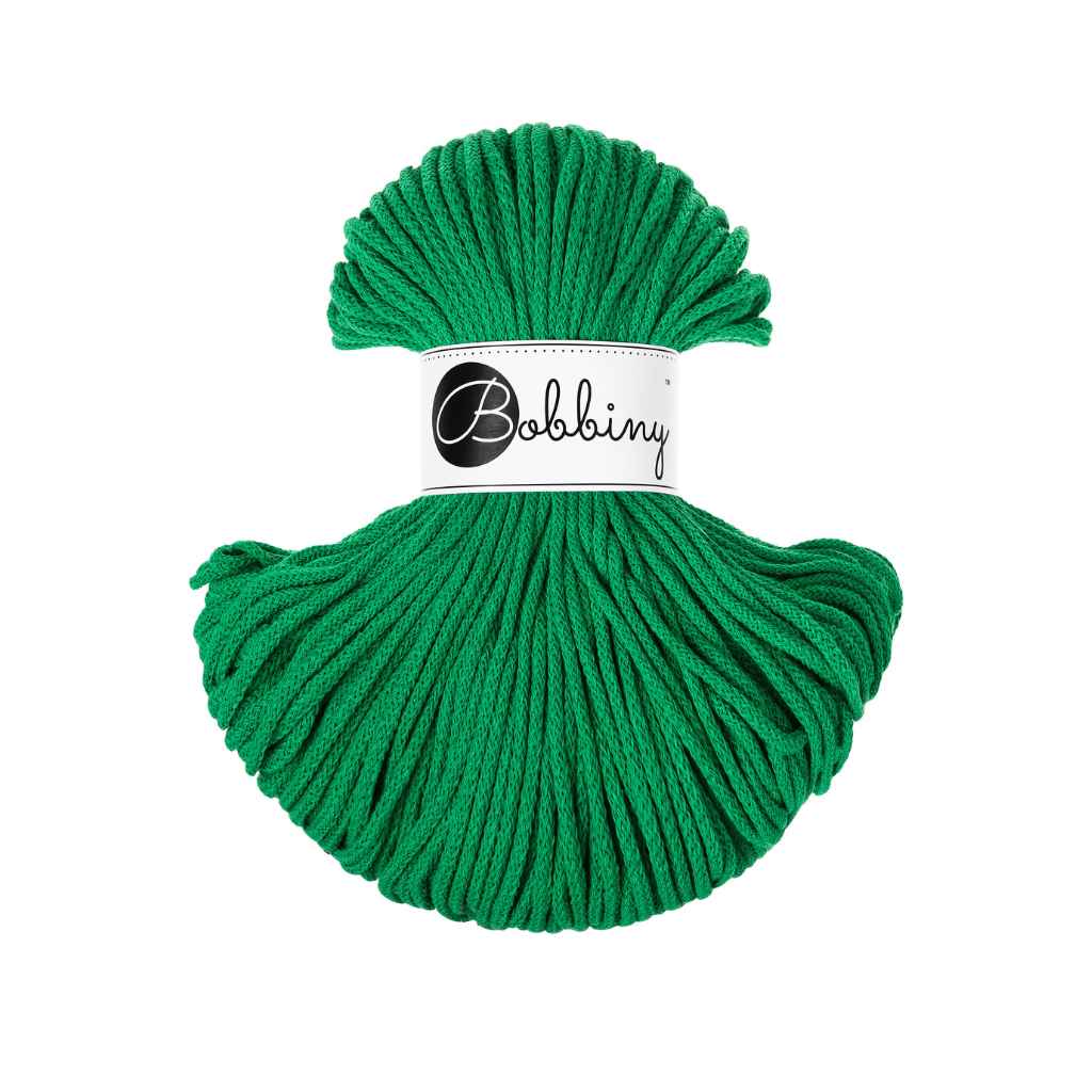Bobbiny Kordel Junior 3mm x 100 m, Farbe Jade Green – Baumwolle bei Lieblingsgarn