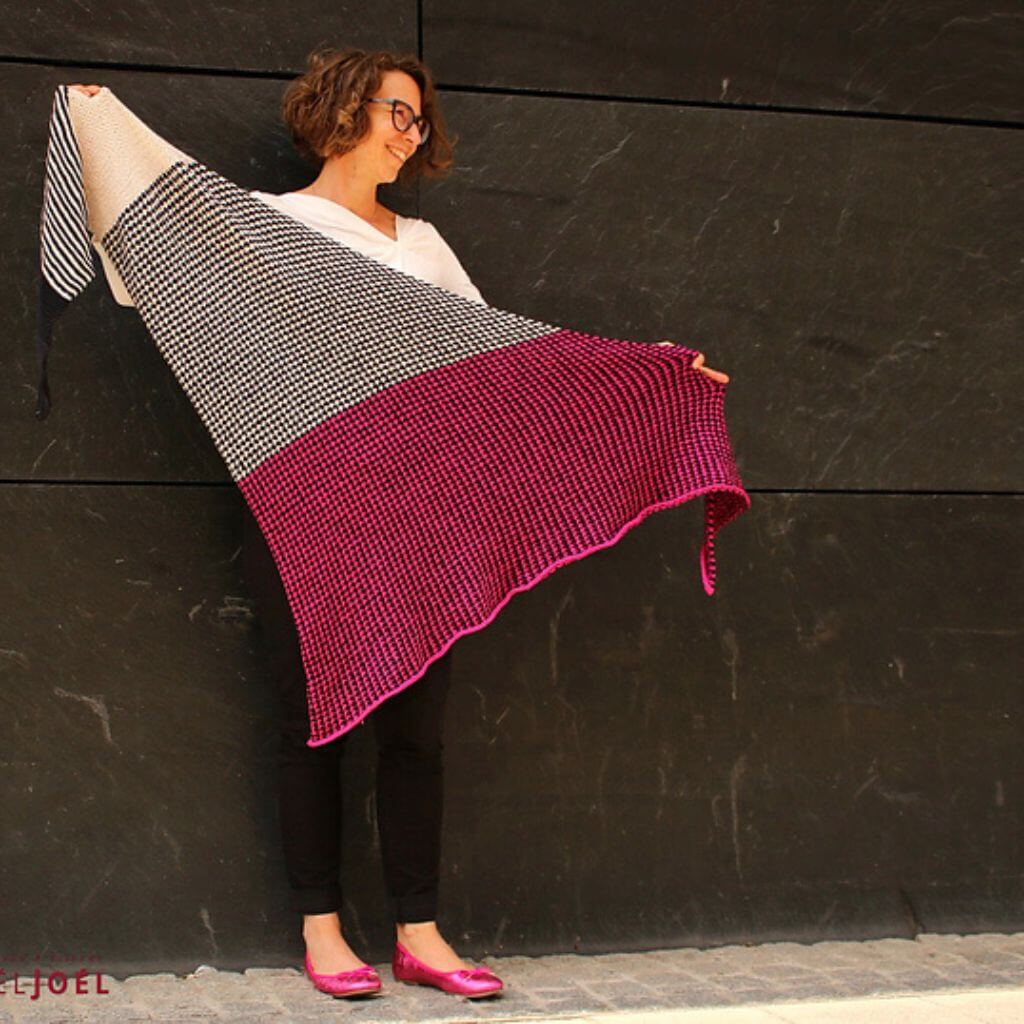 Joel Joel Design Pattern Tuch Ninelle Strickanleitung - Joel Joel Design (PDF) bei bei bei bei bei bei bei bei Lieblingsgarn
