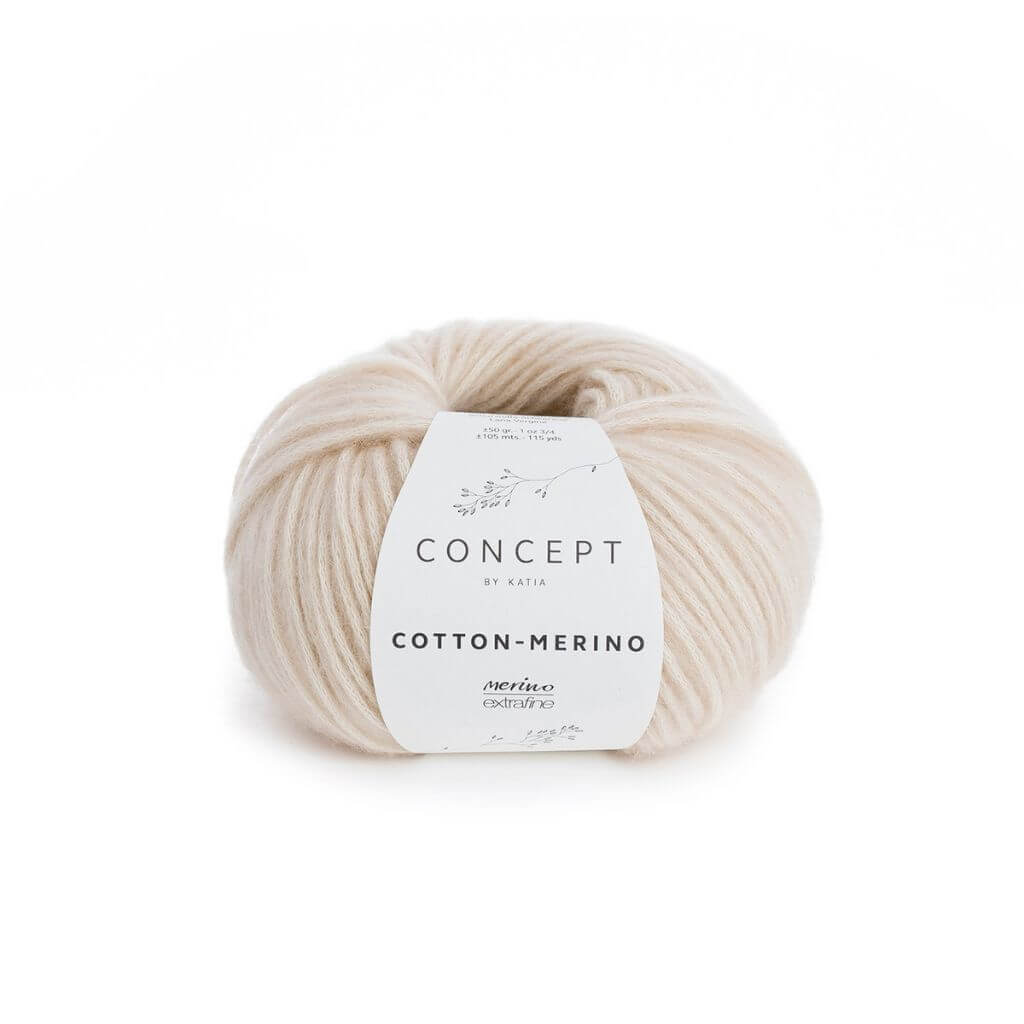 Katia Concept Cotton Merino, Farbe 101 Hellbeige – Baumwolle und Merino bei Lieblingsgarn