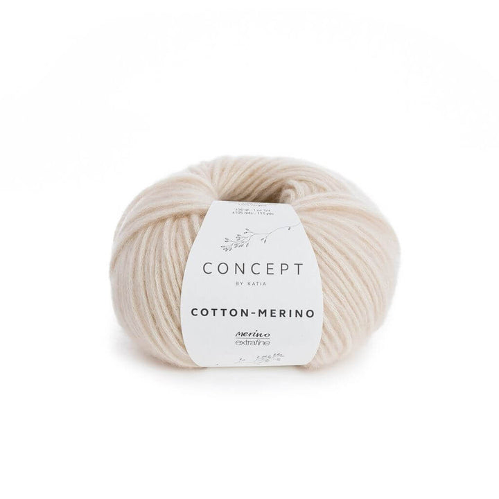Katia Concept Cotton Merino, Farbe 101 Hellbeige – Baumwolle und Merino bei Lieblingsgarn