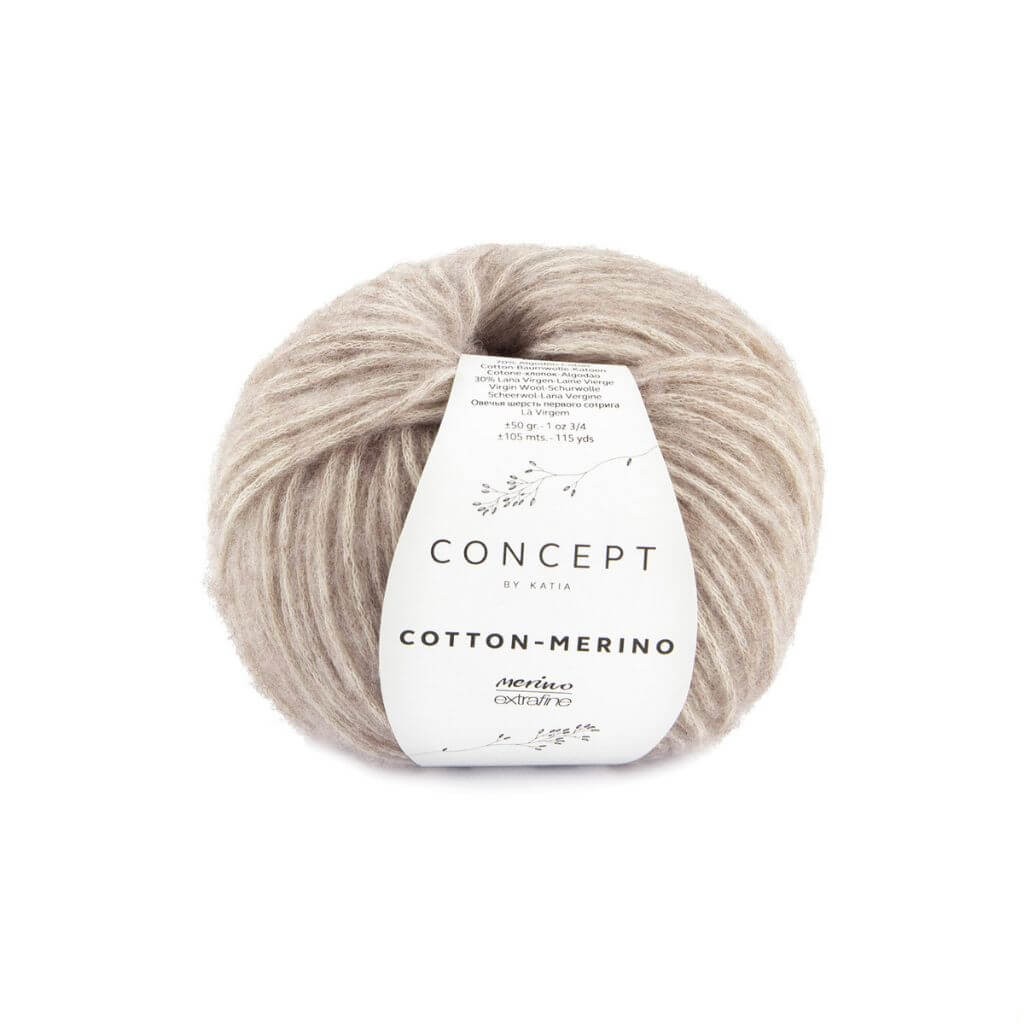 Katia Concept Cotton Merino, Farbe 139 Rehbraun – Baumwolle und Merino bei Lieblingsgarn