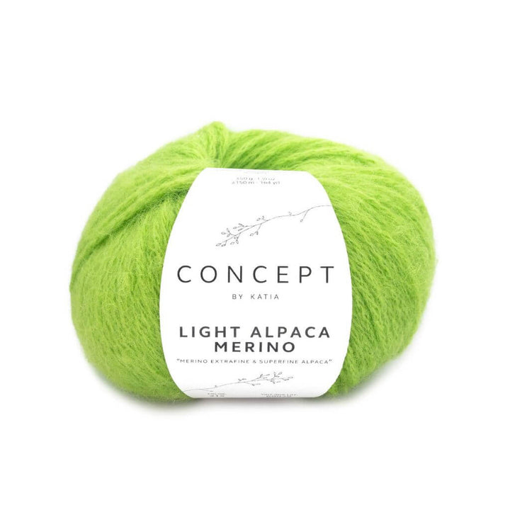 Katia Concept Light Alpaca Merino, Farbe 215 Limonengrün – Alpaka, Schurwolle und Synthetik bei Lieblingsgarn