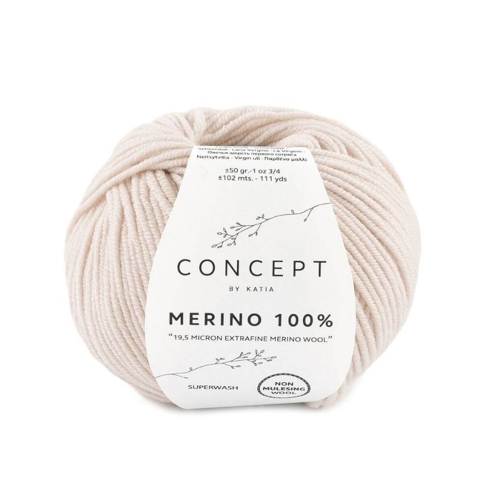Katia Concept Merino 100 %, Farbe 500 Hellbeige – Merino bei Lieblingsgarn