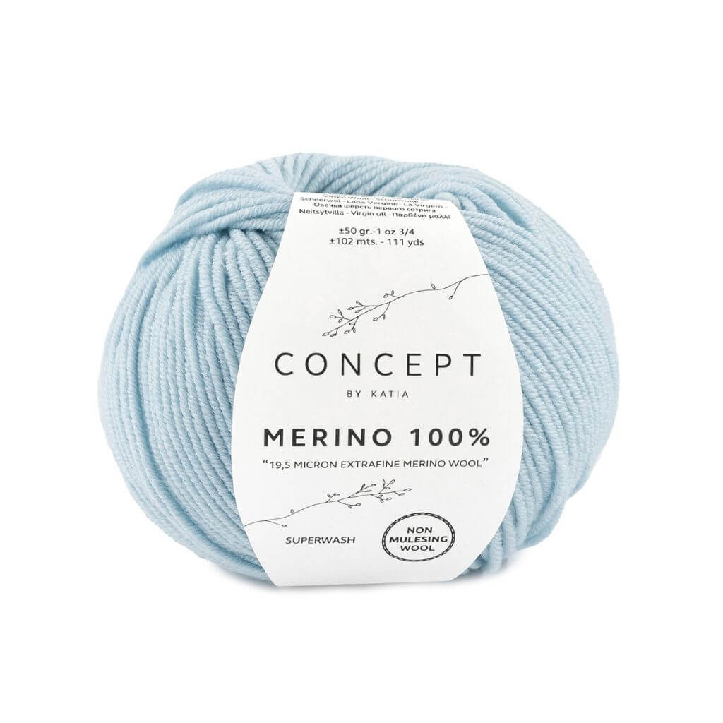 Katia Concept Merino 100 %, Farbe 67 Himmelblau – Merino bei Lieblingsgarn