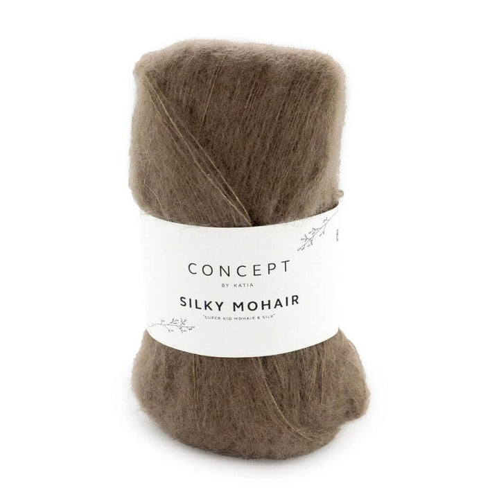 Katia Concept Silky Mohair, Farbe 0129 Graubraun – Mohair, Schurwolle und Seide bei Lieblingsgarn