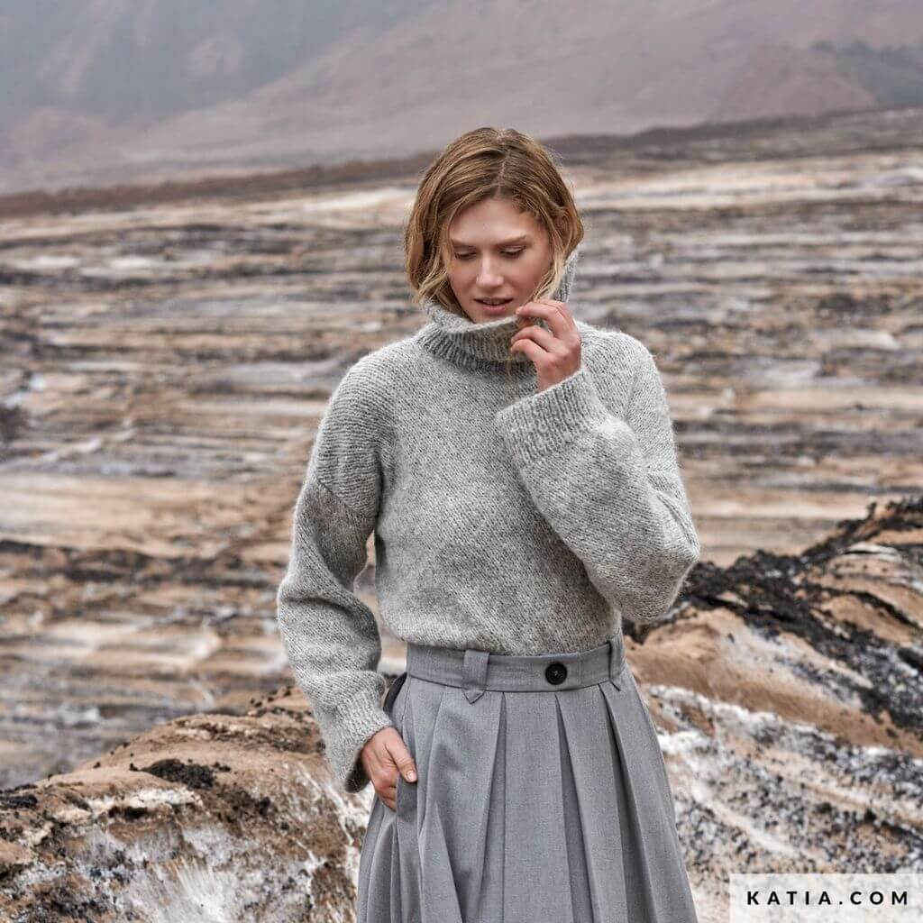 Katia Maxi-Pullover für Damen Strickanleitung - Katia (PDF) bei bei bei bei bei bei bei bei bei bei Lieblingsgarn