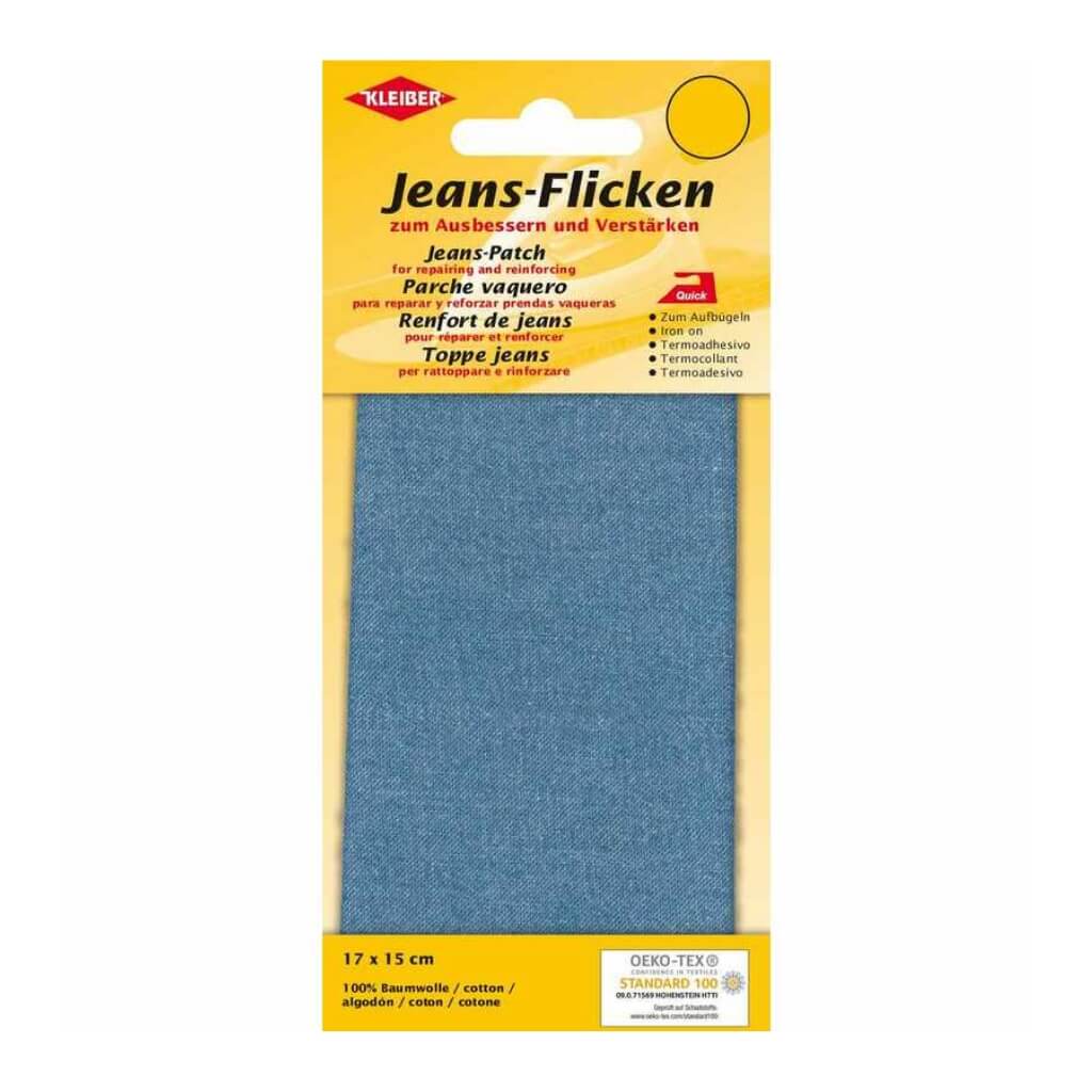 Kleiber Jeans-Bügelflicken Hellblau bei bei bei bei bei bei bei bei bei bei Lieblingsgarn