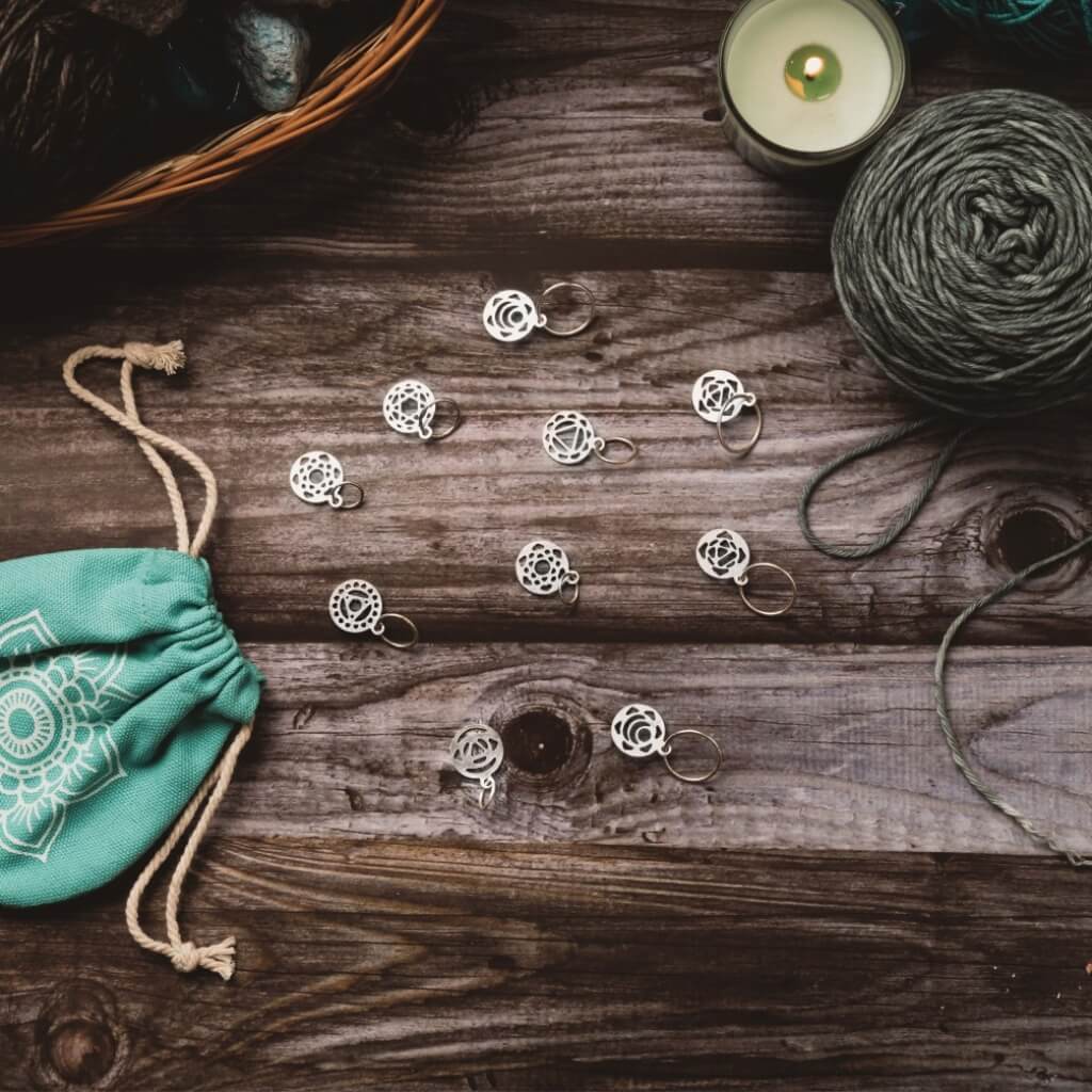 KnitPro Mindful Chakra Maschenmarkierer 10 Stück bei bei bei bei bei bei bei bei bei bei bei bei bei Lieblingsgarn