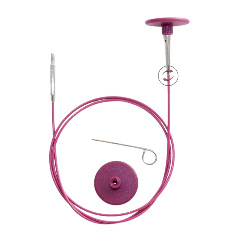 KnitPro Nadelseil 360° purple 40 cm - 150 cm bei bei bei bei bei bei bei bei bei bei bei bei bei bei Lieblingsgarn