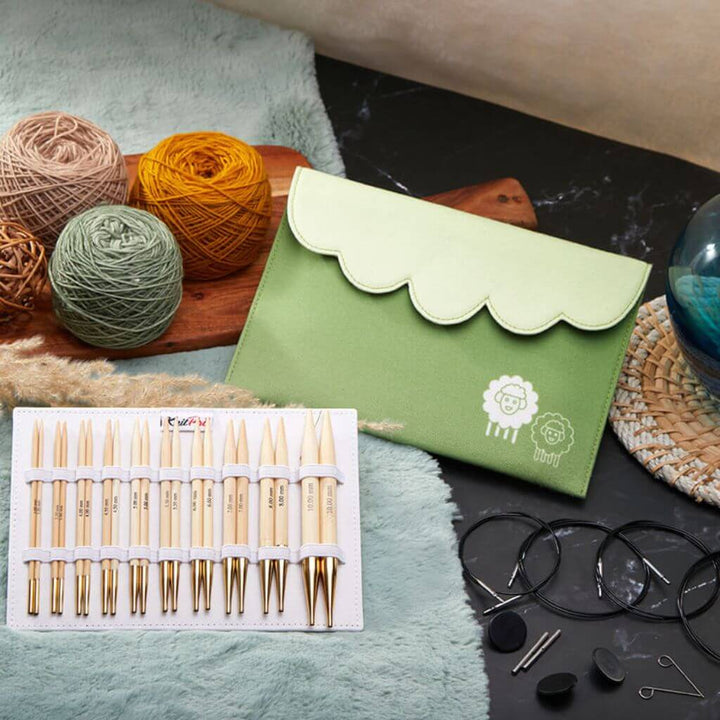 KnitPro Bamboo Deluxe Nadelspitzen Set bei bei bei bei bei bei bei bei bei bei bei bei bei Lieblingsgarn