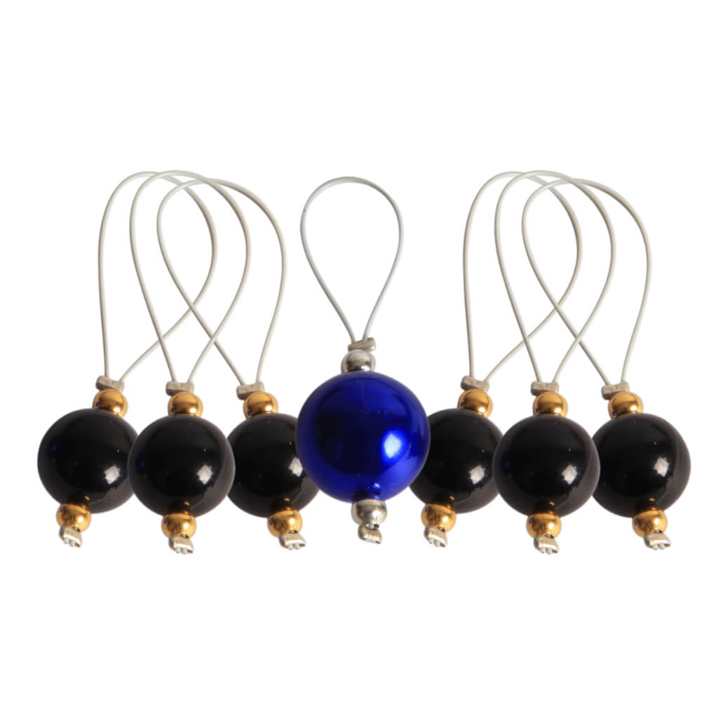 KnitPro Maschenmarker Zooni - 7 Stk., Farbe Midnight Beauty – Glas bei Lieblingsgarn