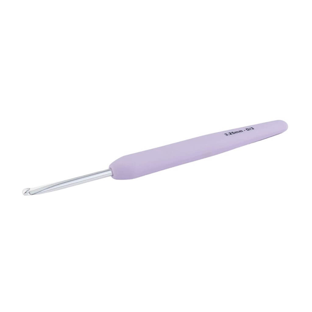 KnitPro Waves Häkelnadel 2.0 mit Softgriff, Farbe 3,25 – Metall bei Lieblingsgarn