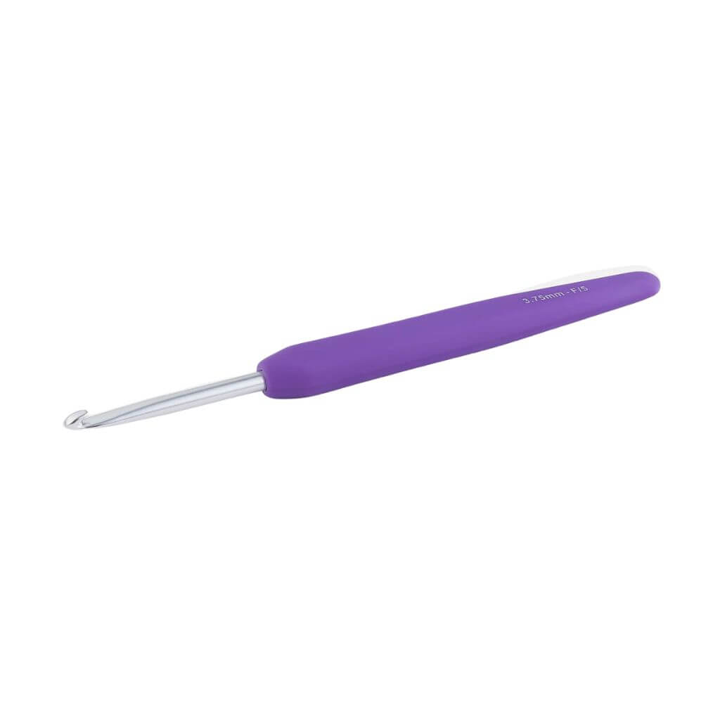 KnitPro Waves Häkelnadel 2.0 mit Softgriff, Farbe 3,75 – Metall bei Lieblingsgarn