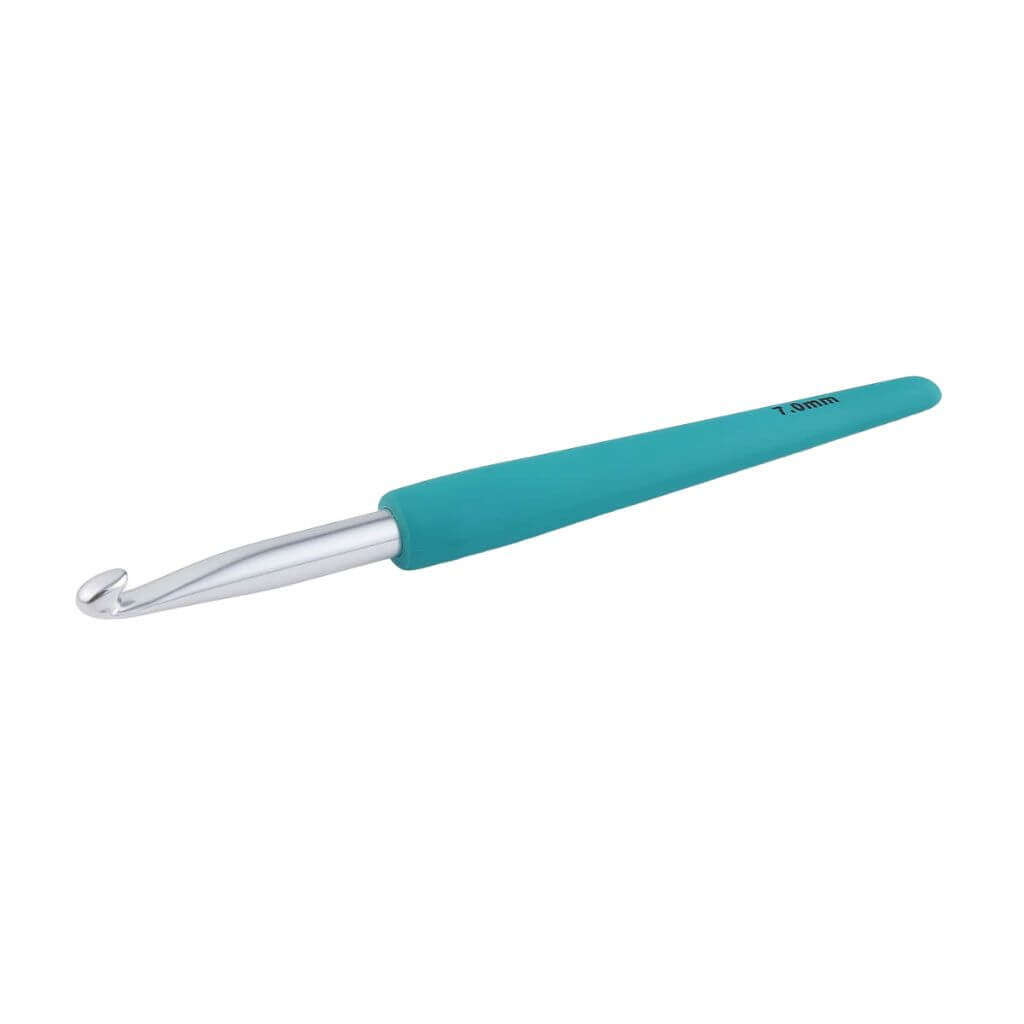 KnitPro Waves Häkelnadel 2.0 mit Softgriff, Farbe 6,5 – Metall bei Lieblingsgarn