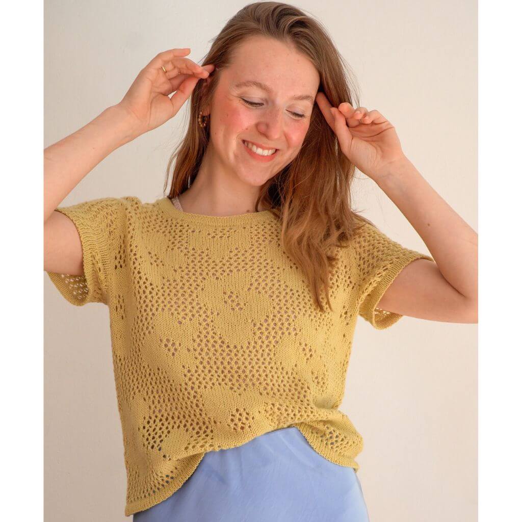 Kreativictoria Pattern In Bloom Tee Strickanleitung - Kreativictoria (PDF) bei bei bei bei bei bei bei bei Lieblingsgarn