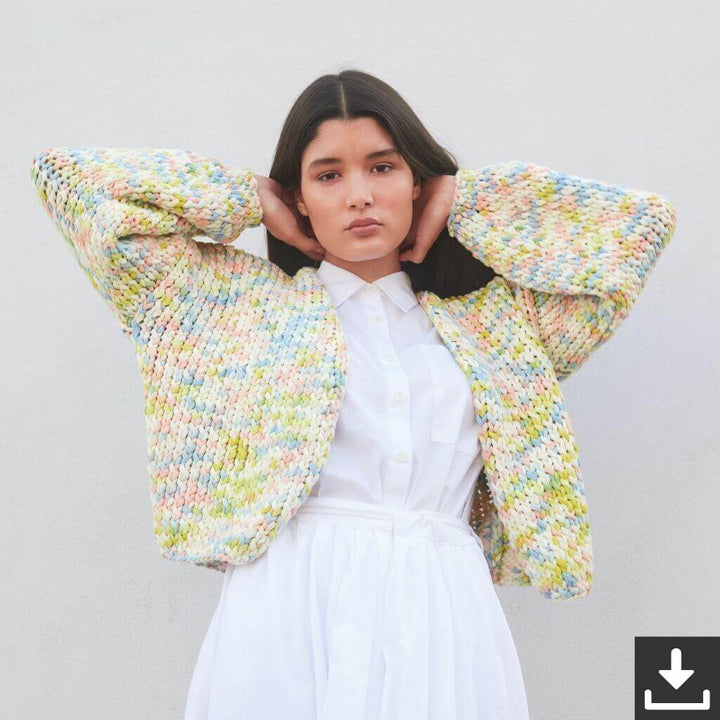 Lana Grossa Pattern Kurzer Cardigan Strickanleitung - Lana Grossa (PDF) bei bei bei bei bei bei bei bei bei bei Lieblingsgarn