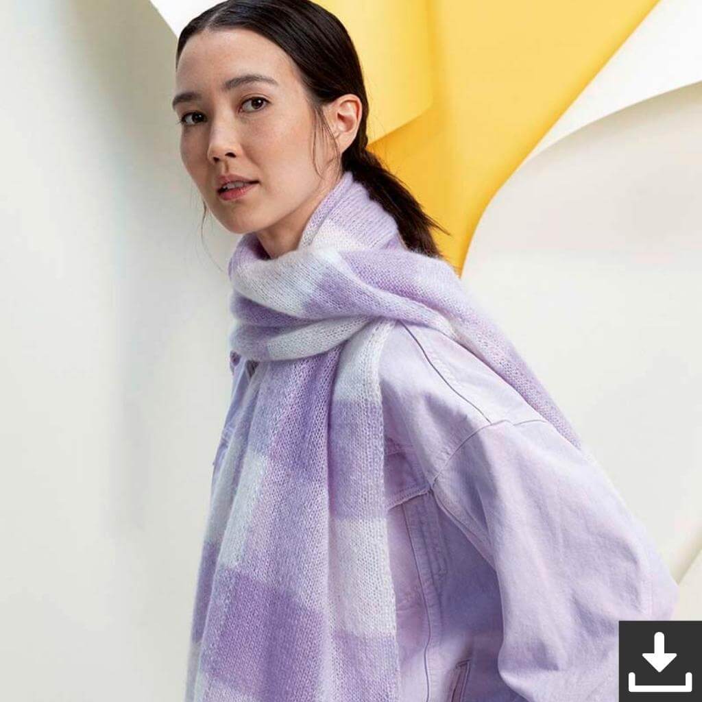 Lang Yarns Pattern Kariertes Tuch Strickanleitung - Lang Yarns (PDF) bei bei bei bei bei bei bei bei bei bei Lieblingsgarn