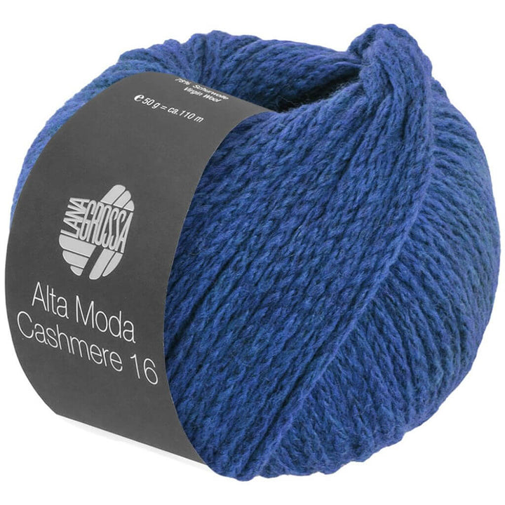 Lana Grossa Alta Moda Cashmere 16 50g, Farbe 79 Kobaltblau – Kaschmir, Merino und Polyamid bei Lieblingsgarn