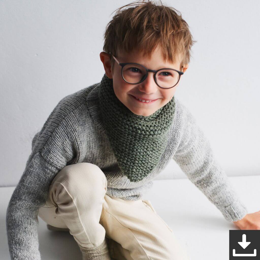Lana Grossa Pattern Kinder Halstuch Strickset - Lana Grossa (PDF) bei bei bei bei bei bei bei bei bei bei bei Lieblingsgarn