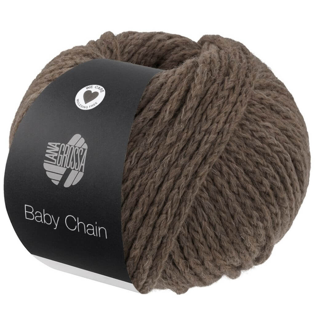 Lana Grossa Baby Chain, Farbe 1 Mokka – Alpaka, Merino und Synthetik bei Lieblingsgarn