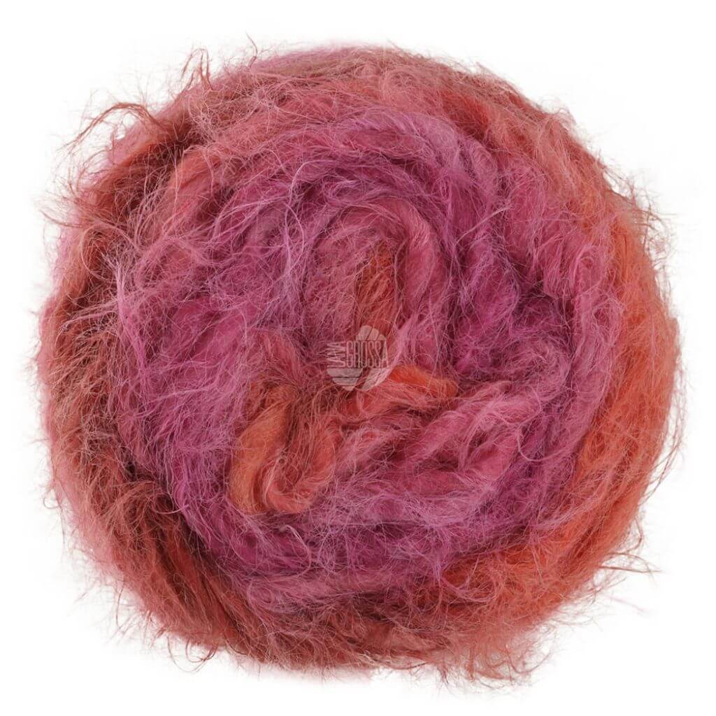 Lana Grossa Basta Mista, Farbe 107 Rotviolett/Fuchsia/Altrosa/Weinrot/Burgund – Schurwolle und Synthetik bei Lieblingsgarn