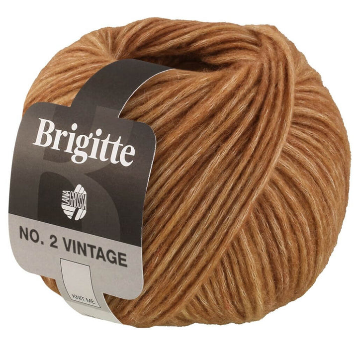 Lana Grossa Brigitte No.2 Vintage, Farbe 202 Camel meliert – Baumwolle, Merino und Seide bei Lieblingsgarn