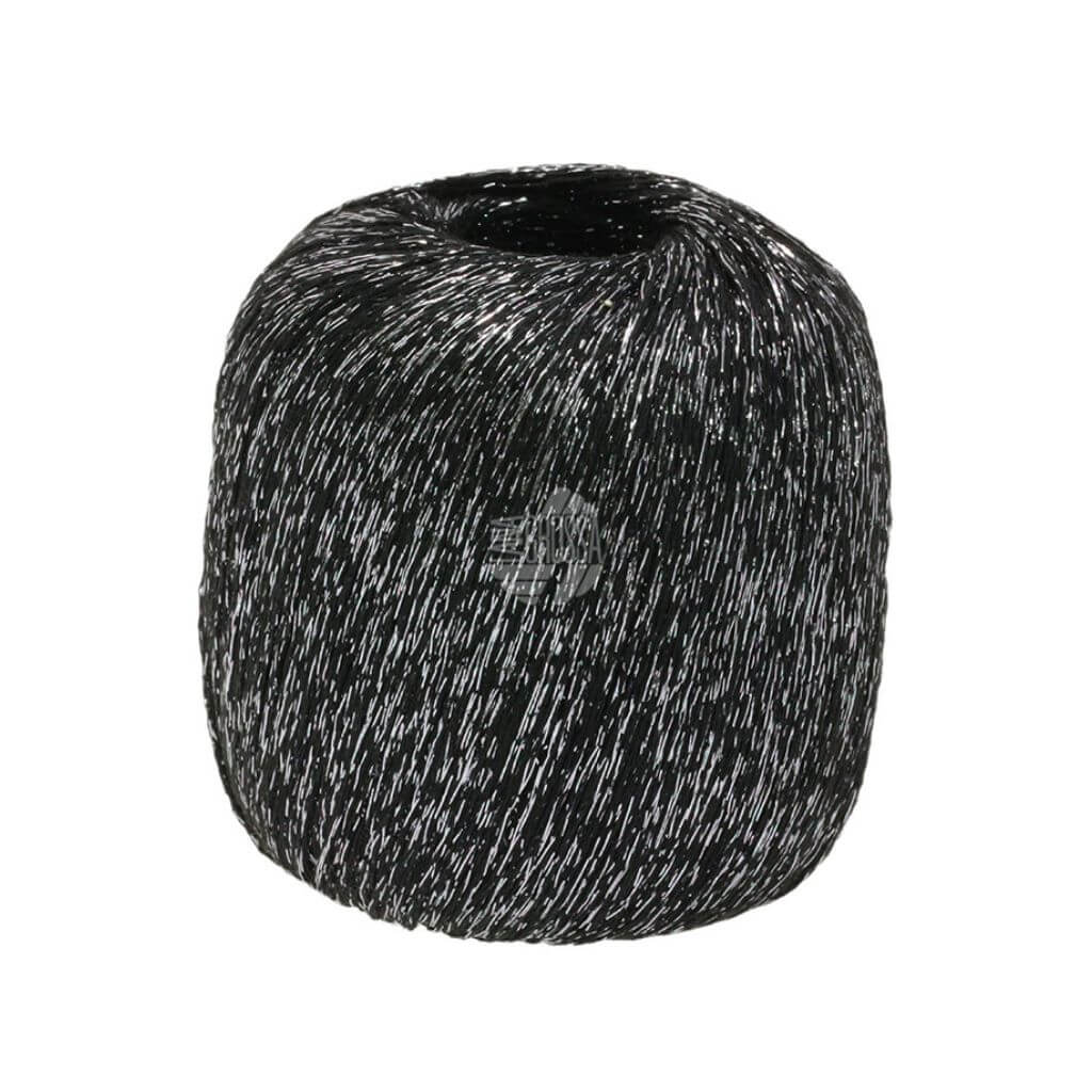 Lana Grossa Brillino, Farbe 13 Schwarz/Silber – Metall und Viskose bei Lieblingsgarn