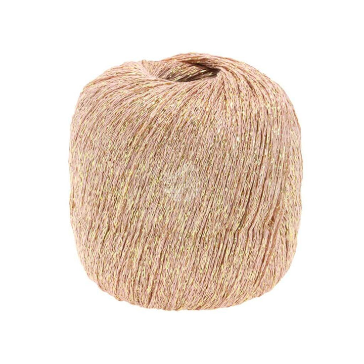 Lana Grossa Brillino, Farbe 19 Altrosa/Gold – Metall und Viskose bei Lieblingsgarn