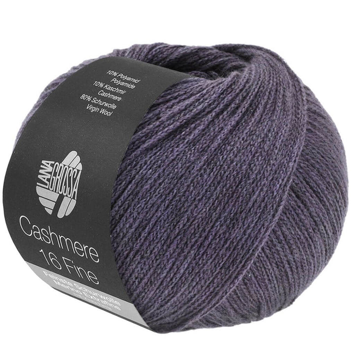 Lana Grossa Cashmere 16 Fine 50 g, Farbe 64 Zwetschgenblau – Kaschmir, Merino und Polyamid bei Lieblingsgarn