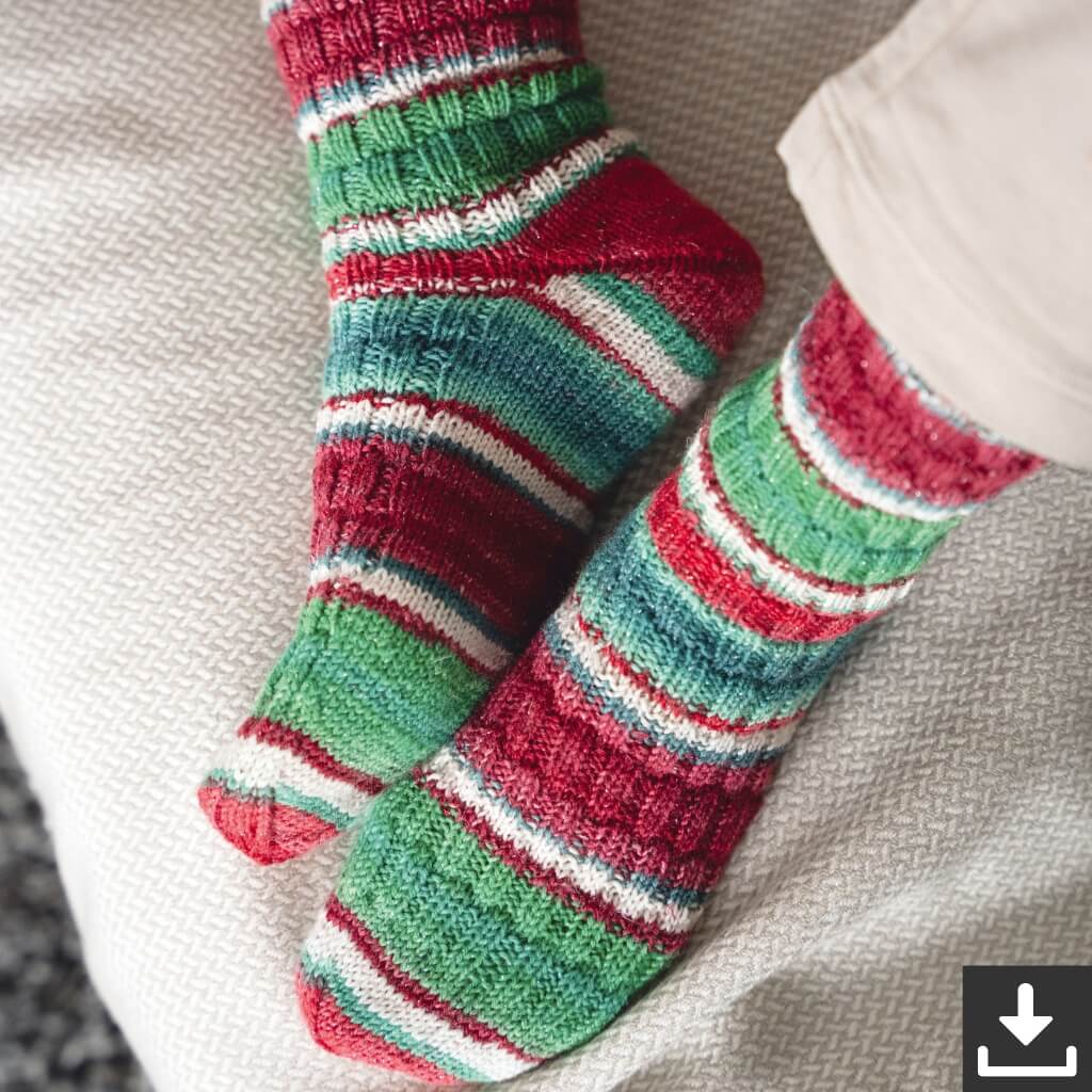 Lana Grossa Glitzer-Socken Strickset - Lana Grossa (PDF) bei bei bei bei bei bei bei bei bei bei bei bei bei Lieblingsgarn
