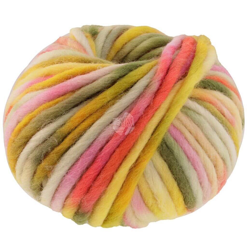Lana Grossa Confetti, Farbe 19 Hellgelb/Gelb/Grüngelb/Zart /Olivgrün/Rosa/Pink bei Lieblingsgarn