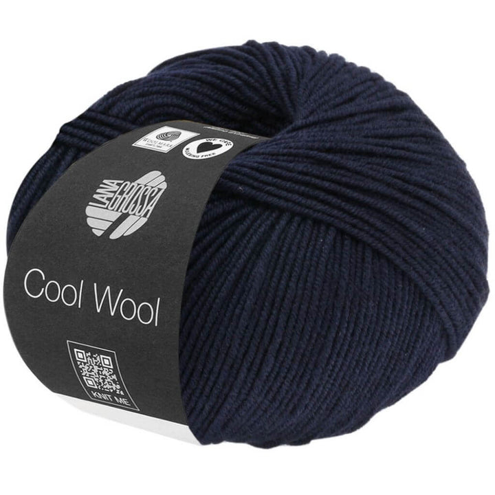 Lana Grossa Cool Wool 50g, Farbe 0414 Nachtblau – Merino und Schurwolle bei Lieblingsgarn