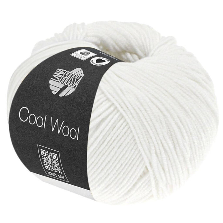 Lana Grossa Cool Wool 50g, Farbe 0431 Weiß – Merino und Schurwolle bei Lieblingsgarn
