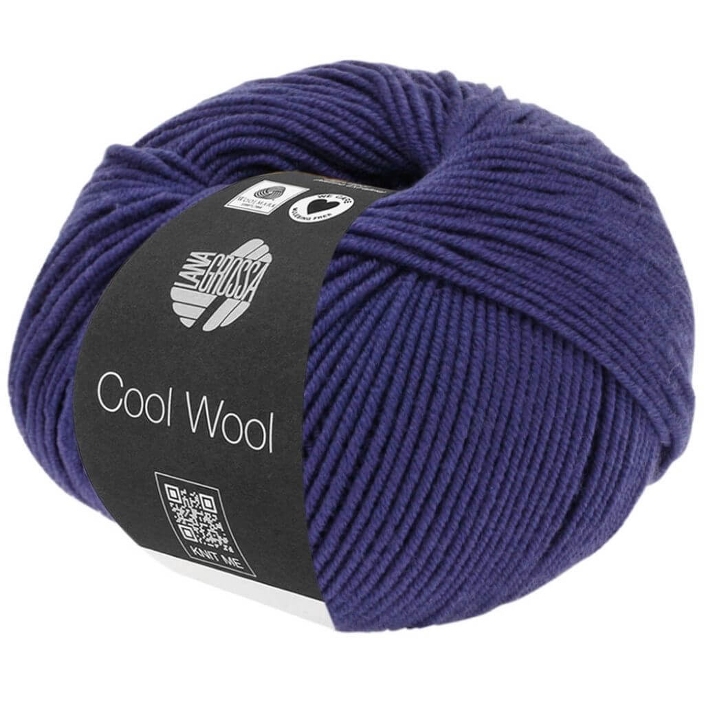 Lana Grossa Cool Wool 50g, Farbe 0440 Ultramarinblau – Merino und Schurwolle bei Lieblingsgarn