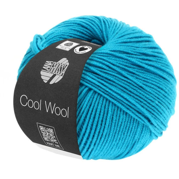 Lana Grossa Cool Wool 50g, Farbe 0502 Türkisblau – Merino und Schurwolle bei Lieblingsgarn