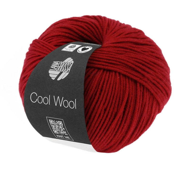 Lana Grossa Cool Wool 50g, Farbe 0514 Dunkelrot – Merino und Schurwolle bei Lieblingsgarn